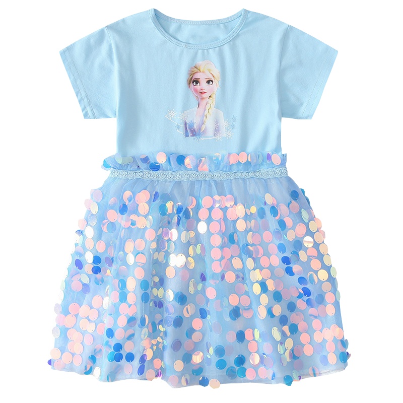 女童连衣裙夏季2020新款儿童装裙子公主裙夏装超洋气长裙中大童潮