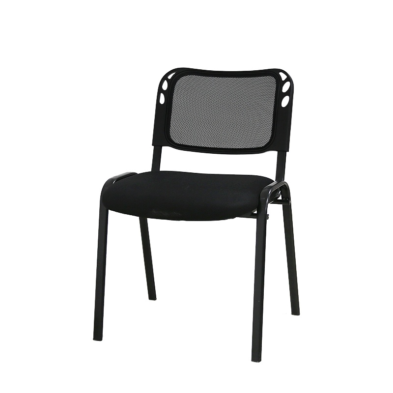 富和美(BNF)黑色培训椅办公家具培训椅办公椅会议室开会椅新闻记者椅透气椅