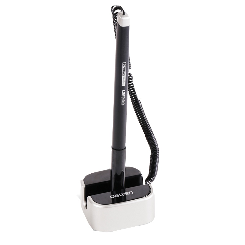 得力 6796台笔 商务办公台笔 前台签字笔 桌面台式笔 0.5MM