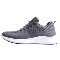 双星运动鞋男春秋透气飞织单网休闲鞋百搭学生黑色跑步鞋DS1204