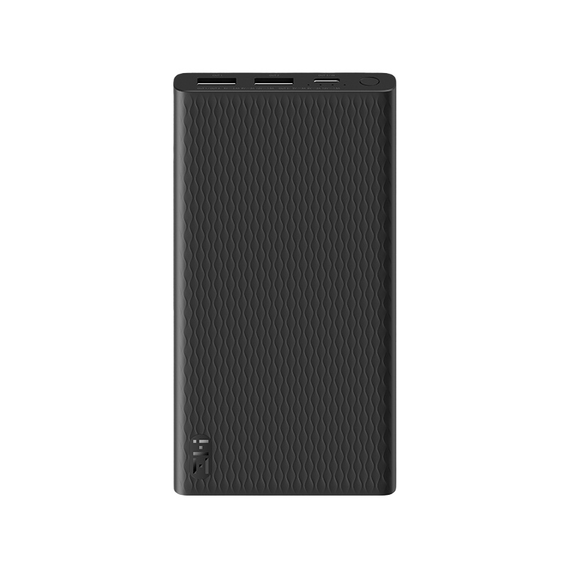 ZMI紫米10000毫安时PD18W双向快充移动电源便携轻便充电宝适用于苹果小米手机 QB811黑色