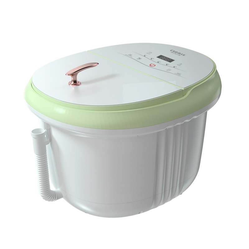 凯伦诗(CLORIS)全自动智能按摩足浴泡脚盆洗脚桶定时恒温防漏电电动足浴器 浅岛绿