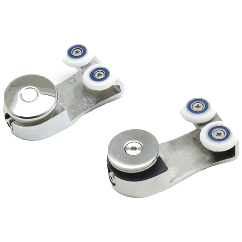 品牌直营> 淋浴房双移侧挂轮玻平面推拉一字平面移上挂滚轮浴室滑轮轮子安心抵