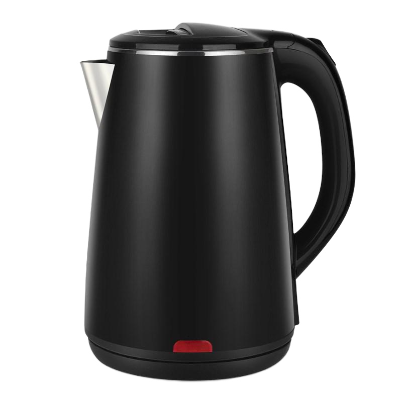 电水水壶家用 食品级电热水壶自动断电烧水壶2L 304深黑色2.2L