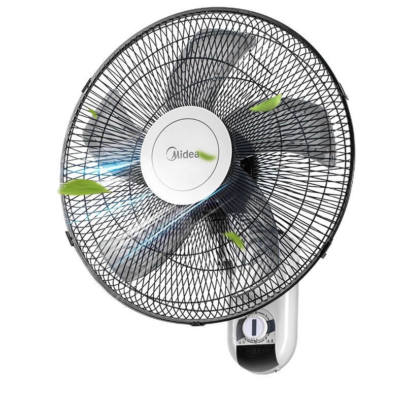 美的/Midea FWA40YA 壁扇 五叶劲风 纯铜电机 广角送风 电风扇3档可调 风扇 电风扇正常风机械控制