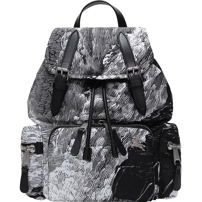 BURBERRY 博柏利 女款梦景图案织物中号军旅背包双肩包 80067311
