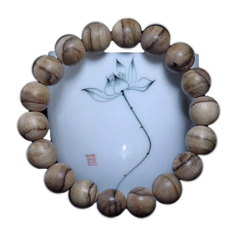 梵心阁 正宗马泥涝沉香手串12mm随形手链桶珠佛珠女款保真 12mm