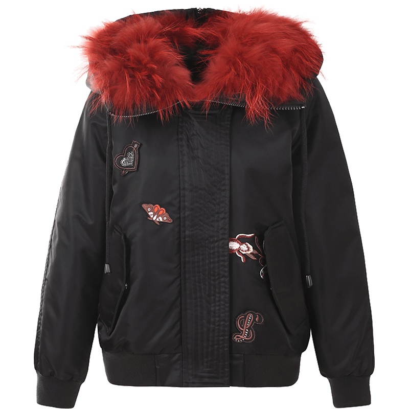 ERAL/艾莱依施华洛世奇联名款2018冬季短款时尚羽绒服女