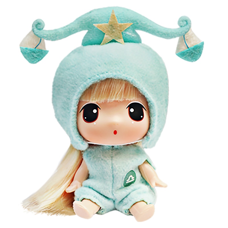 女孩男孩玩具精美礼物冬己9CM十二星座娃娃天秤座FDE0904