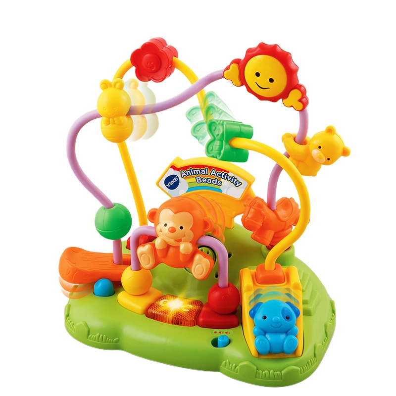 Vtech伟易达儿童益智玩具幼儿礼物声光音乐绕珠动物滑珠