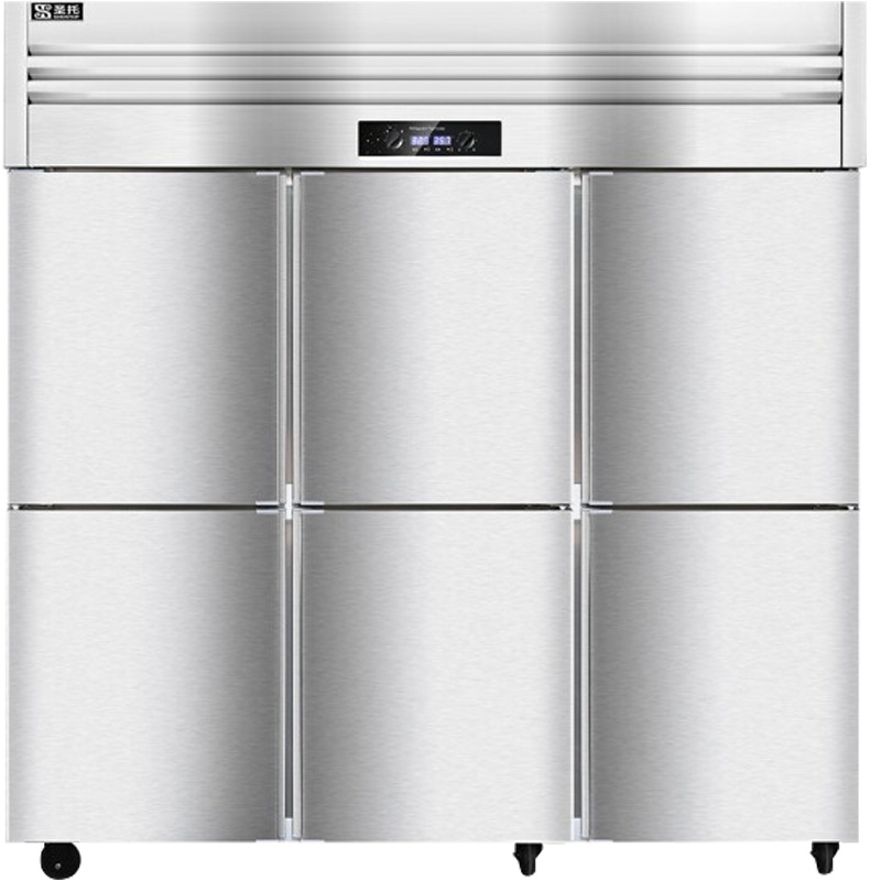 圣托(Shentop)冷藏冷冻双温立式冷柜 厨房冷藏柜保鲜展示柜 六门冰柜商用大型冰箱 STLN-GS36