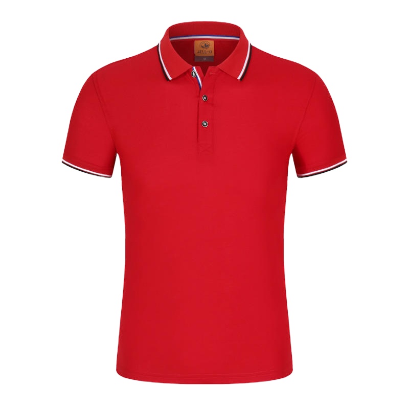 拼色翻领短袖T恤 2063JE