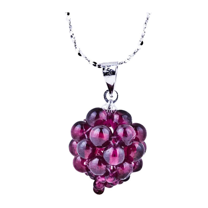 梦克拉Mkela 石榴石吊坠 华丽丰收 甜美可爱