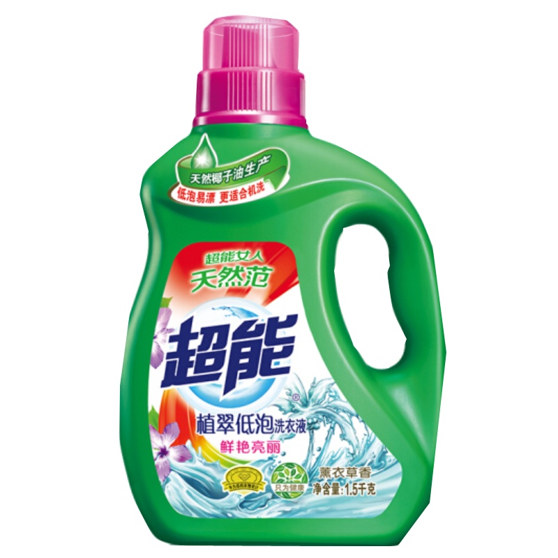 1.5kg超能植翠洗衣液(鲜艳亮丽)N1