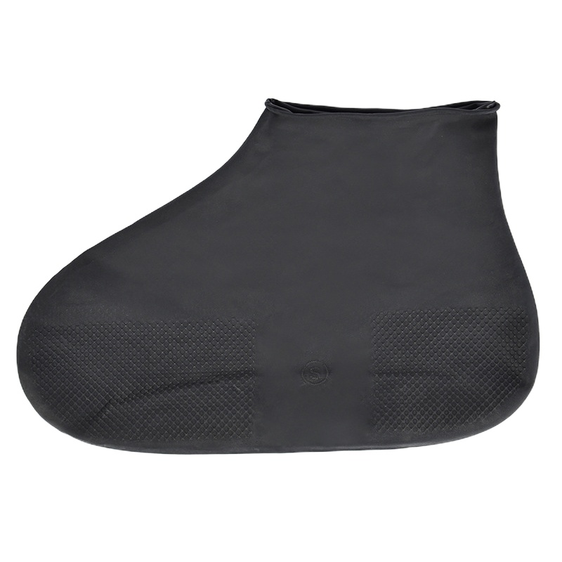 班哲尼 一次性雨具雨衣雨鞋套雨靴套 户外乳胶沙漠防沙旅行雨天防水鞋套脚套男女儿童防雨鞋套 黑色高筒M