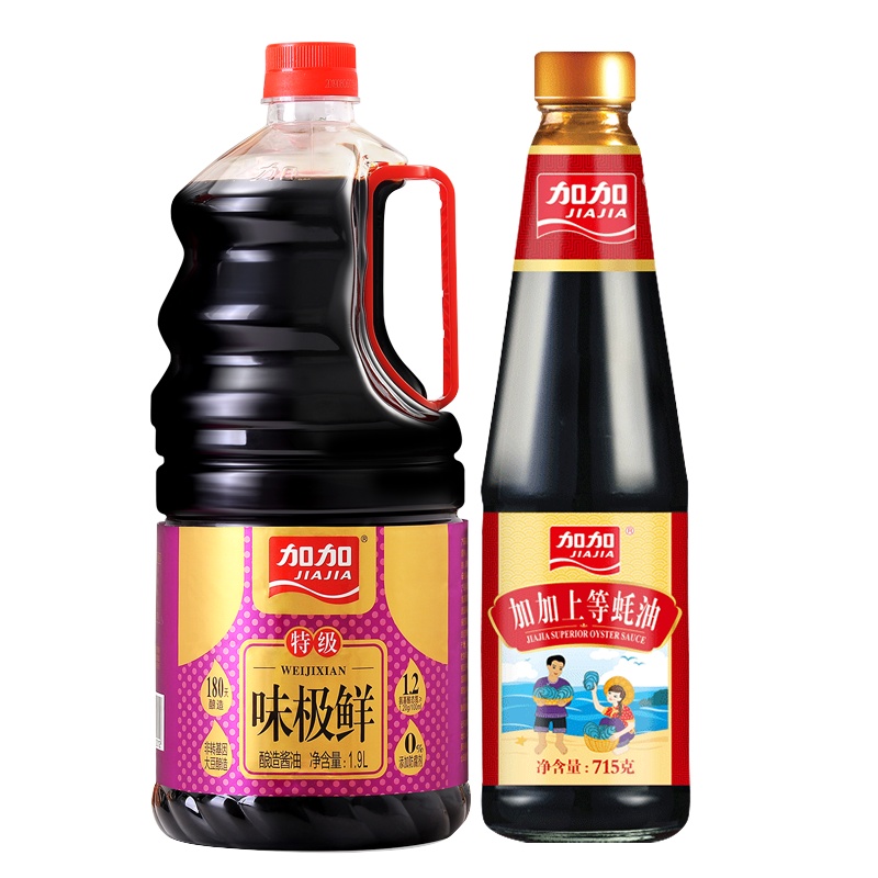 加加特级味极鲜生抽1.9L+上等蚝油715g