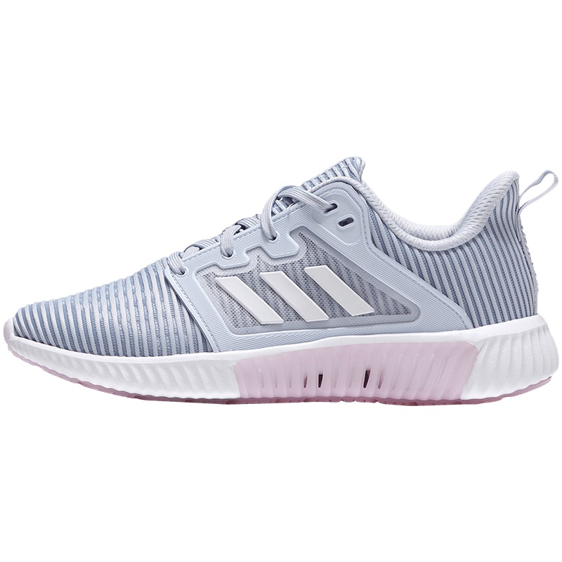 【自营】adidas阿迪达斯女子跑步鞋CLIMACOOL清风休闲运动鞋CG3920 CG3920粉蓝+亮白