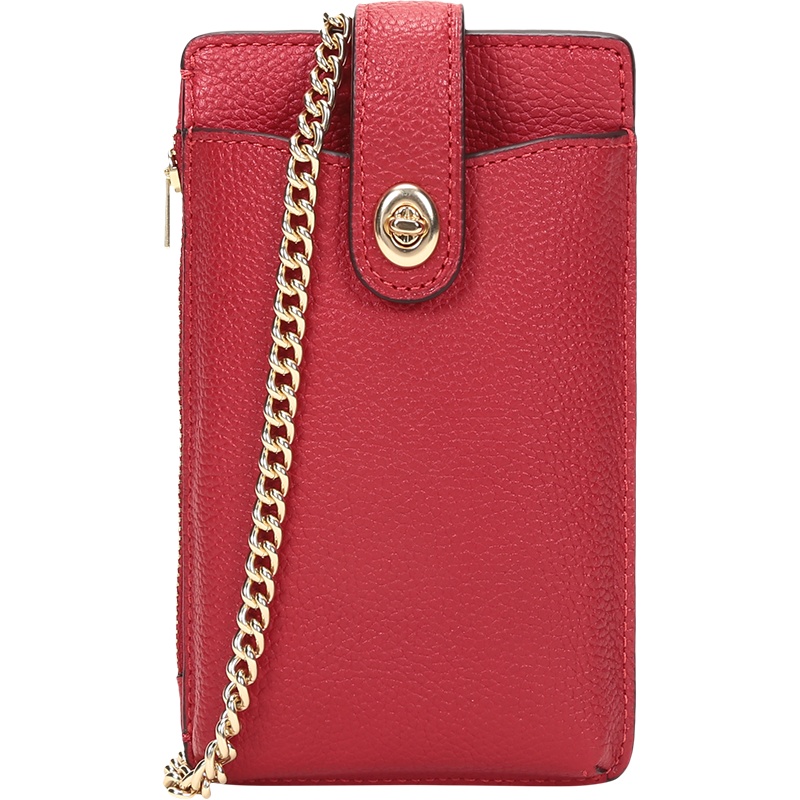 COACH 蔻驰 女士 专柜款皮革单肩斜挎包手机包链条包 93979
