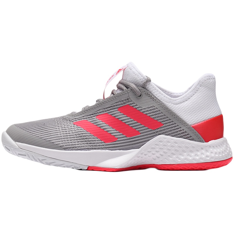adidas女鞋网球鞋ADIZERO网球比赛训练运动鞋CG6364 CG6364灰色+红色+白色