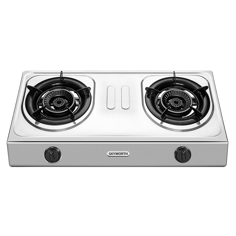 创维(Skyworth)燃气灶双灶煤气灶台式天然气灶具加厚不锈钢双眼灶具大火力爆炒猛火灶熄火保护家用节能灶Z20天然气