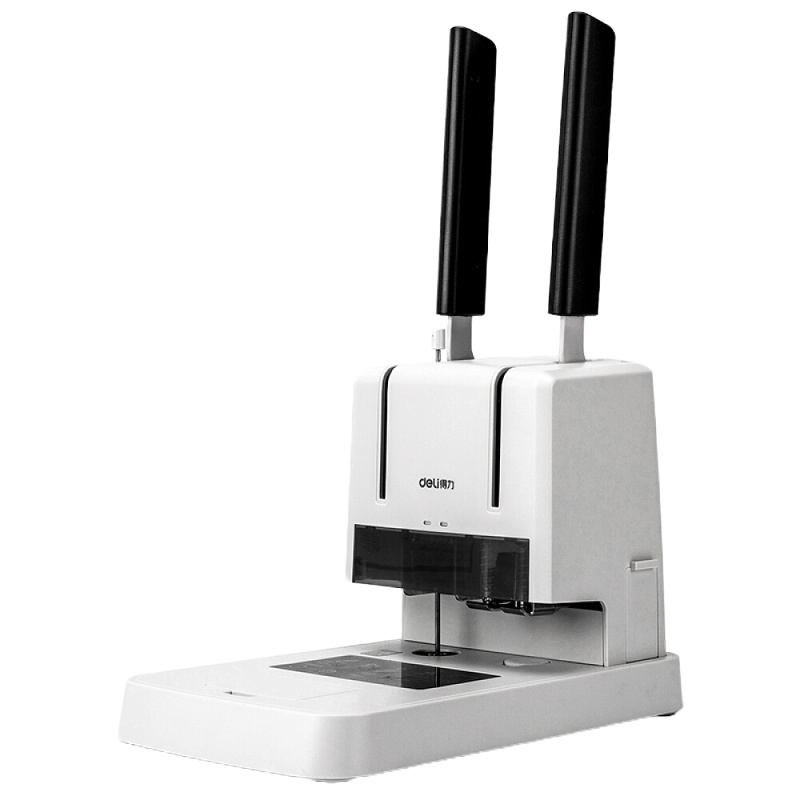 得力(deli)3881 财务凭证装订机 省力型票据打孔机/