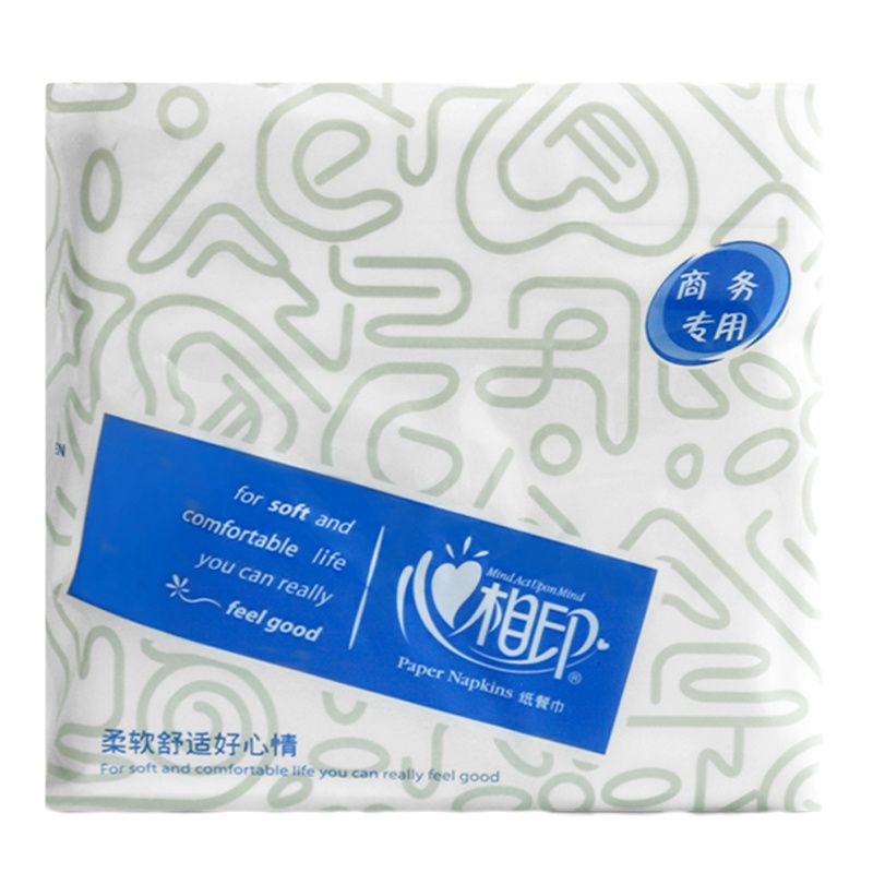 心相印(Mind Act Upon Mind) T270 商用双层正方形小包抽纸纸巾 整箱72包 单箱价格