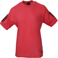 阿迪达斯女子短袖 新款宽松透气跑步运动休闲舒适圆领T恤DU0012