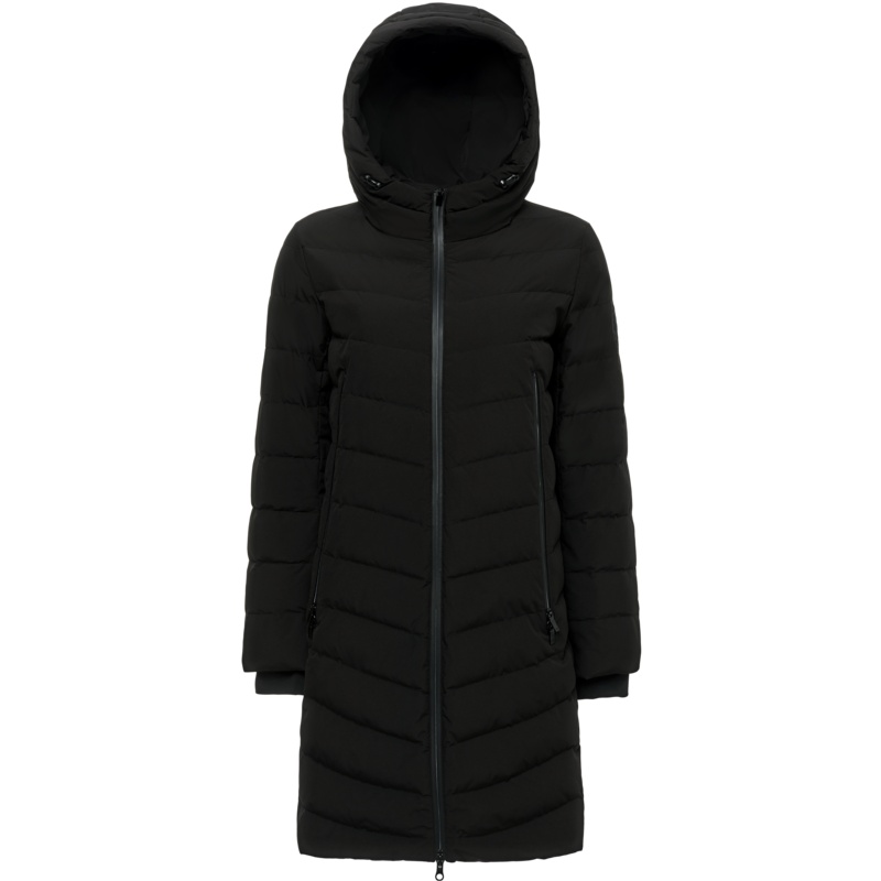 波司登新款立领简约时尚ol休闲外套中长款羽绒服女_1