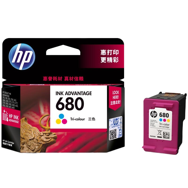 惠普（HP）F6V26AA 680彩色 墨盒1