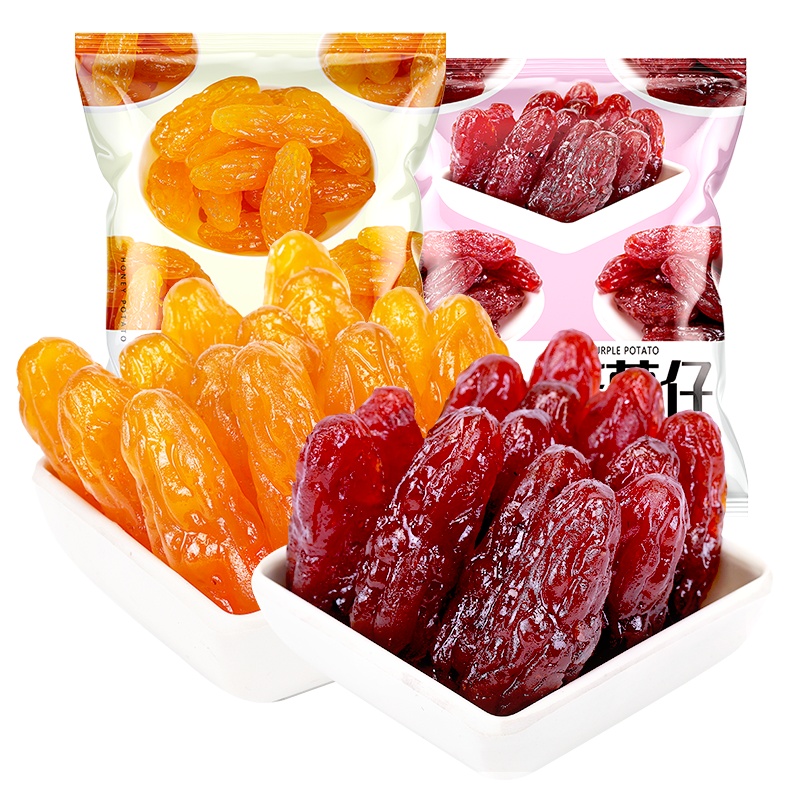 [满199减125元]比比赞红薯仔500g小包装软糯地瓜干番薯条干零食小吃休闲食品