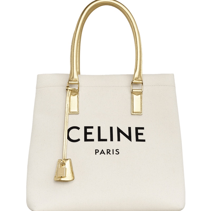 预订 CELINE/思琳 CABAS CELINE 印花织物面料和层压小牛皮横款手袋 19216