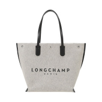 珑骧 LONGCHAMP 女士 ROSEAU系列织物配皮手提单肩包托特包购物袋大号 10090 HSG