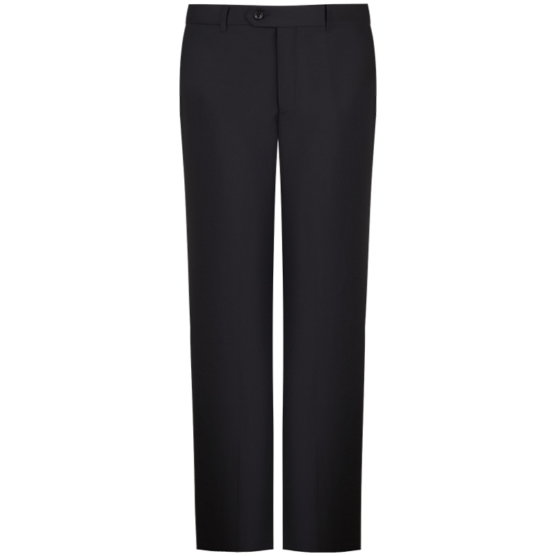 依文黑色西裤男 商务 羊毛西裤男修身上班EB590182