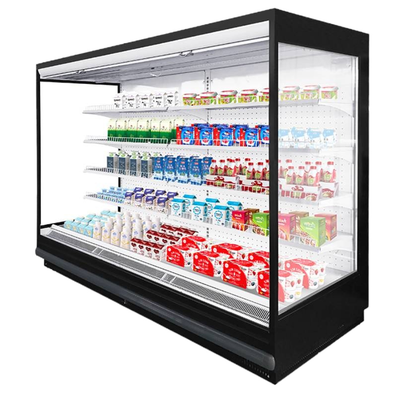 希冷(XILEN)超市风幕柜水果保鲜柜展示柜冷藏麻辣烫点菜柜饮料酸奶冷柜立式商用冰柜冰箱冷鲜柜2.0米豪华风冷款一体机