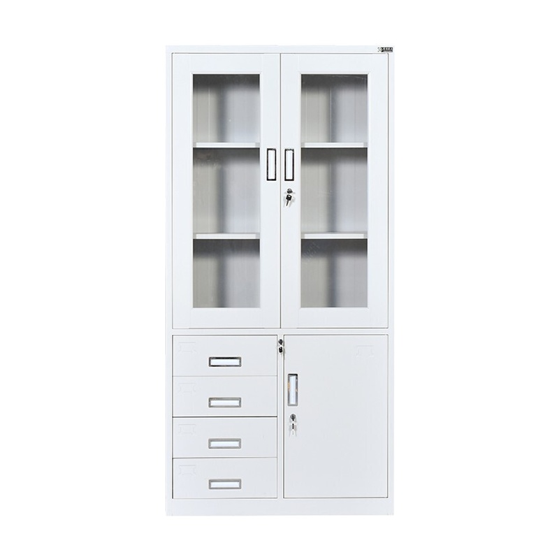 科朔 文件柜铁皮柜资料柜办公室柜子档案柜 偏四斗文件柜 KS-G045