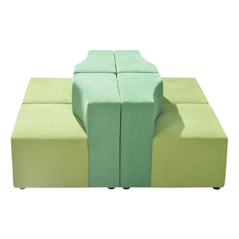 质凡家具 公共区域大堂 等候小沙发组合 弧形圆形办公组合沙发