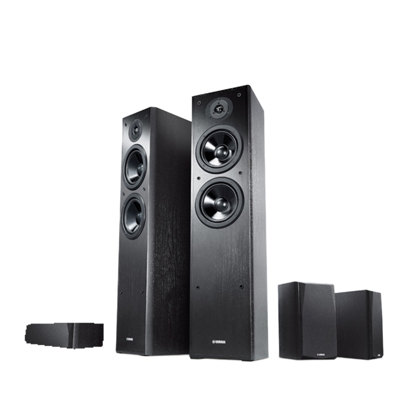 雅马哈(YAMAHA) NS-F51+NS-P51家庭影院音箱套装五件套5.0声道木箱影院 无源音箱套装(黑色)