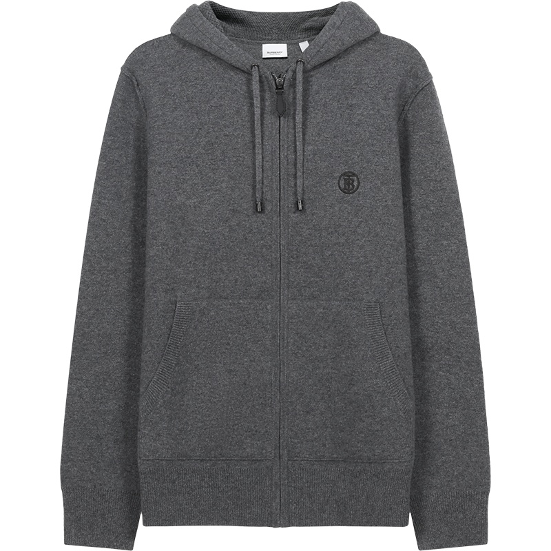 博柏利/巴宝莉 BURBERRY 男款 山羊绒连帽上衣外套80334251