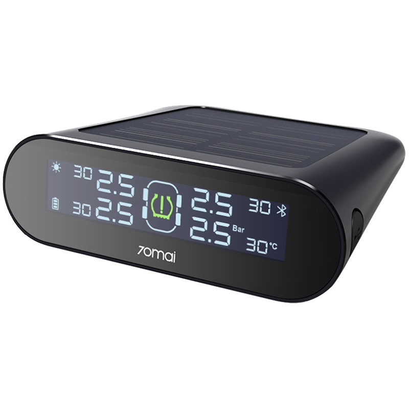 70迈内置胎压监测 太阳能无线内置 胎压检测 TPMS +停车二维码