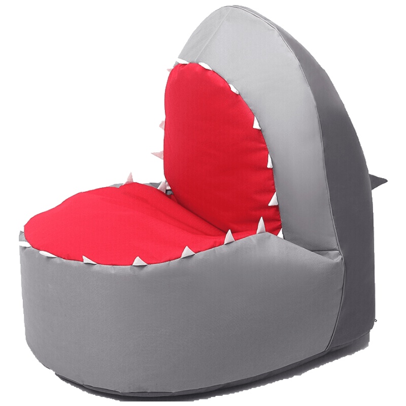 休闲小沙发豆袋布艺鲨鱼懒人沙发创意单人可爱榻榻米椅床安心抵