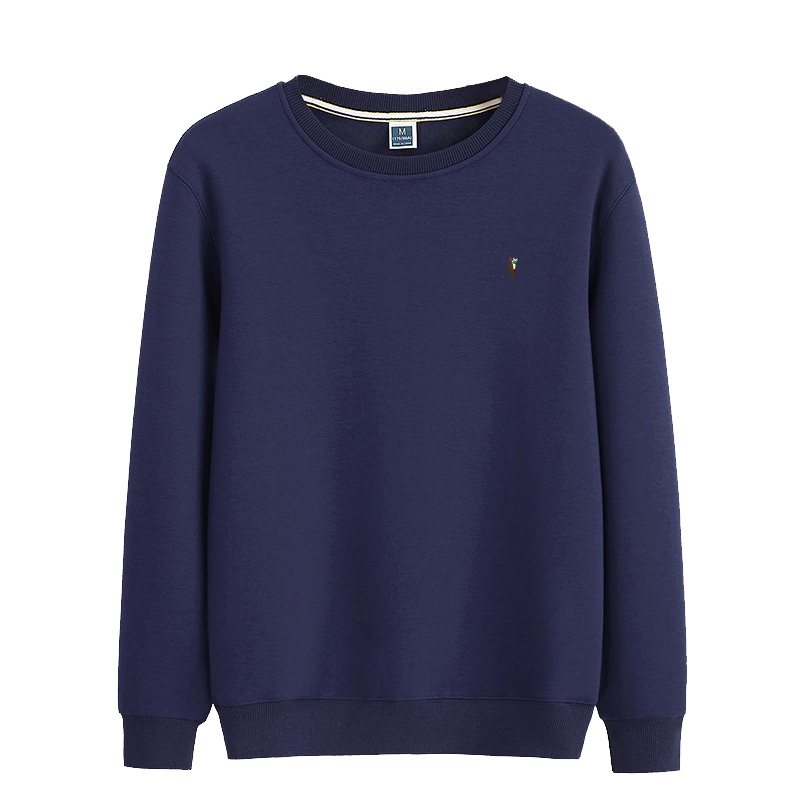 Polo Sport秋冬男士圆领套头加绒保暖卫衣纯色打底小欢喜黄磊同款