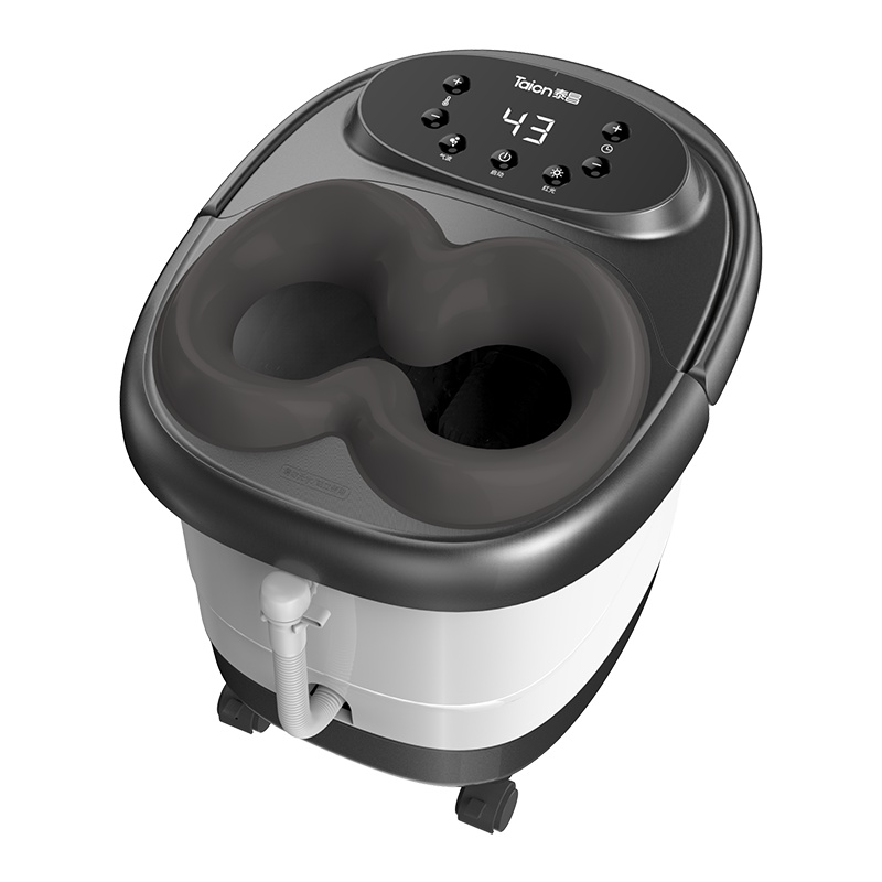 泰昌TC-08AJ8K足浴盆全自动按摩洗脚盆电动加热泡脚器恒温家用深桶足疗机漏电保护温度设定电动滚轮足浴盆