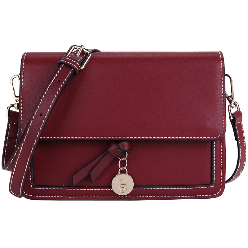 dubaolu/都宝路2020新款牛皮风琴包斜挎包小方包单肩包女包