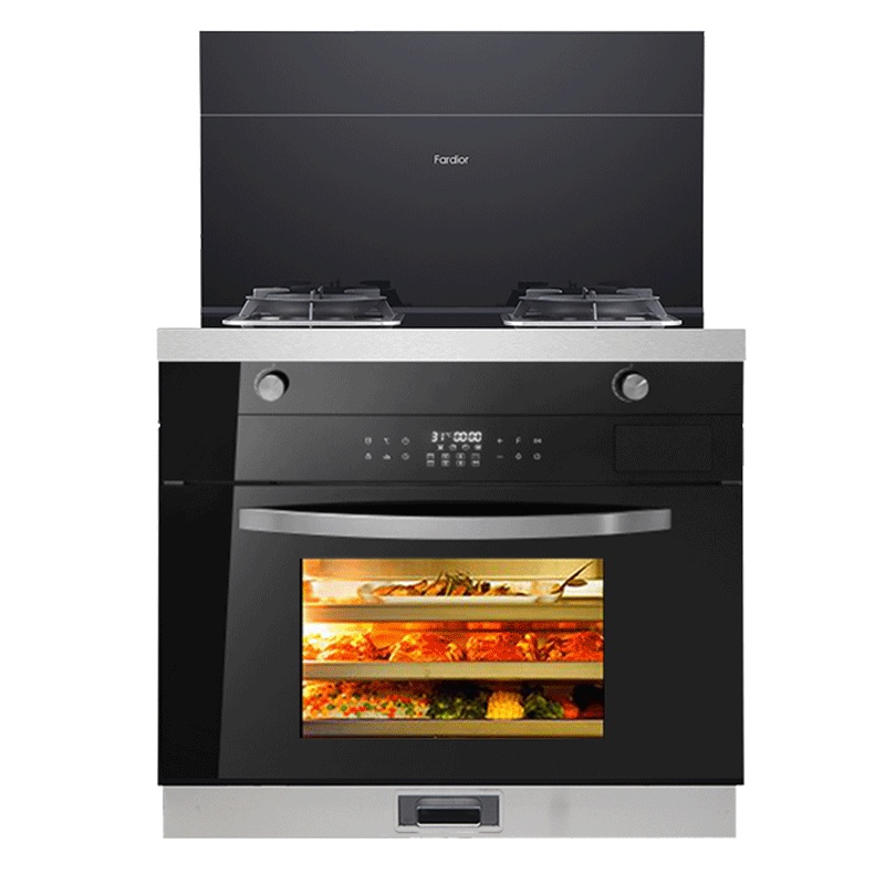 Fardior法迪欧蒸箱集成灶侧吸式下排抽油烟机燃气灶电蒸箱天然气JJZT-90Z02