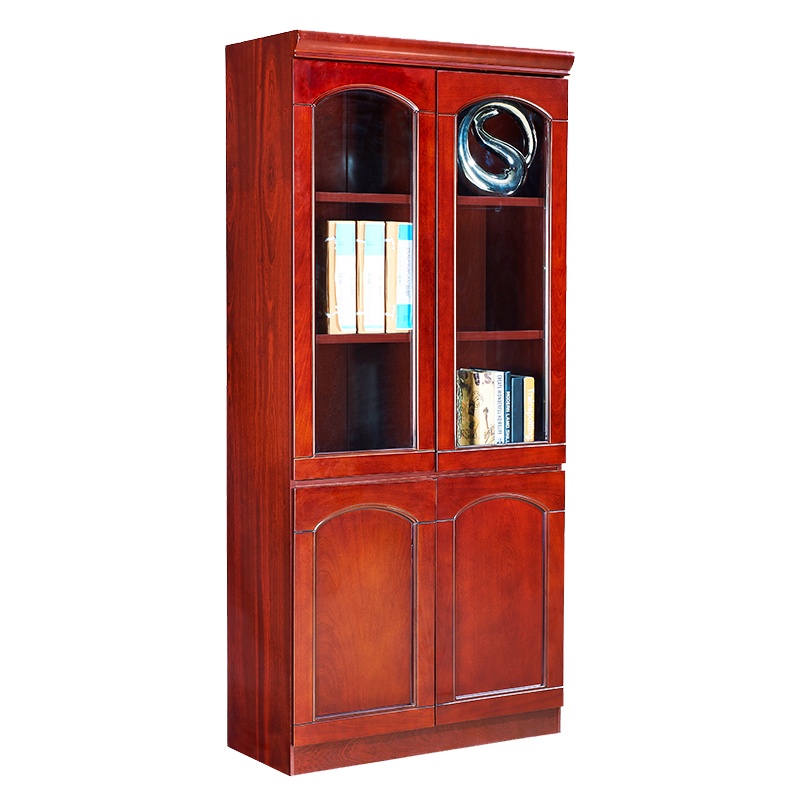 徽源昇TCJS——779办公室柜子文件柜木质带锁资料柜油漆贴实木皮资料柜