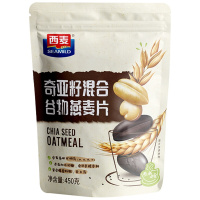 西麦(SEAMILD)奇亚籽混合谷物燕麦片450g即食免煮营养谷物冲饮早餐无蔗糖麦片