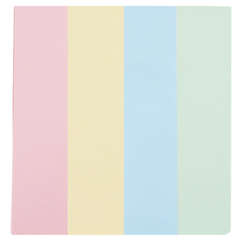 得力(deli) 百事贴彩色便签纸 4色带粘(颜色随机)76*19mm 30包 7730