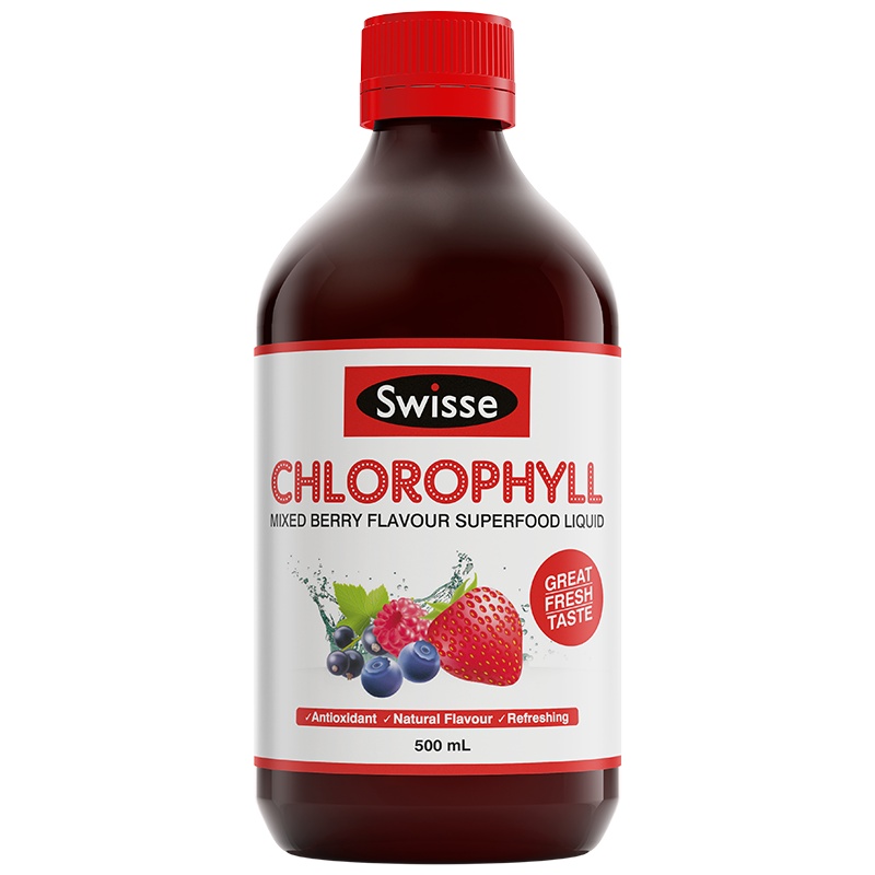 [绿色健康]Swisse 梅子味叶绿素液 500毫升/瓶 澳洲进口 膳食营养补充剂