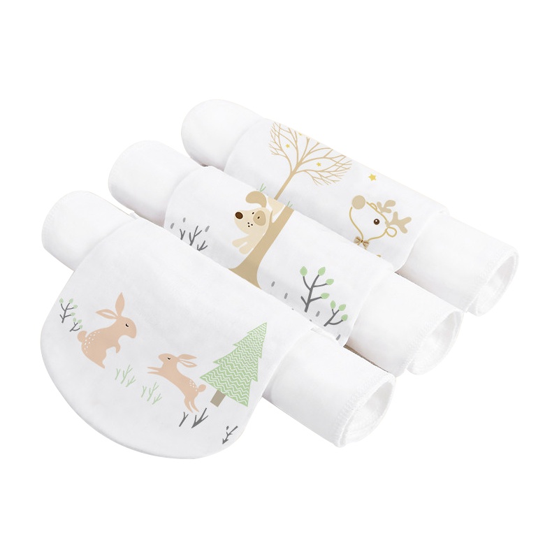 spiritkids宝宝吸汗巾0岁1-3儿童纯棉纱布婴儿垫背巾3条装隔汗巾