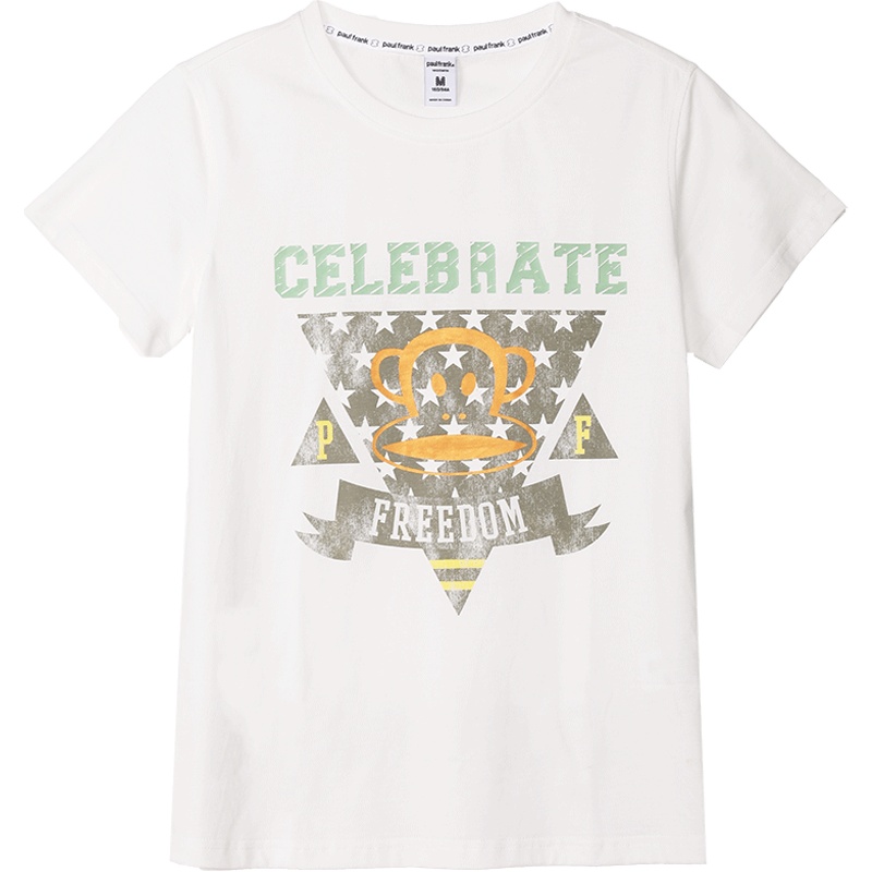 大嘴猴 夏季短袖T恤女潮流印花半袖圆领休闲